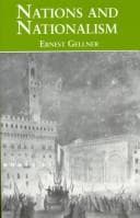 Cover of Nations and Nationalism by Ernest Gellner