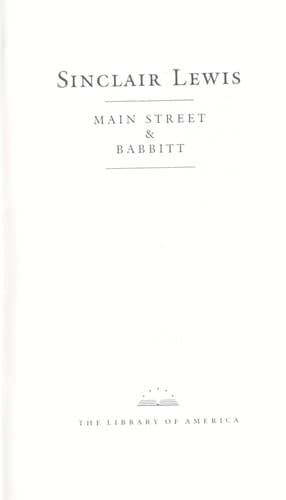 Cover of Main Street / Babbitt by John Hersey