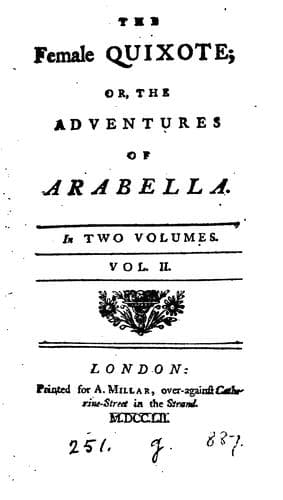 Cover of Female Quixote Adv by Charlotte Lennox