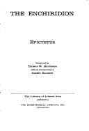 Cover of The Enchiridion by Epictetus