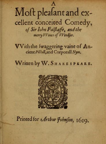 Cover of The Merry Wives of Windsor by William Shakespeare