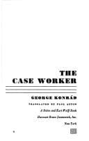 Cover of The Case Worker by George Konrád