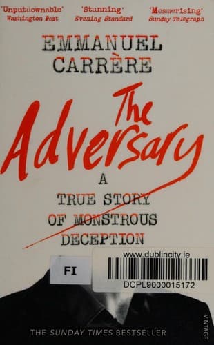 Cover of The Adversary by Emmanuel Carrère