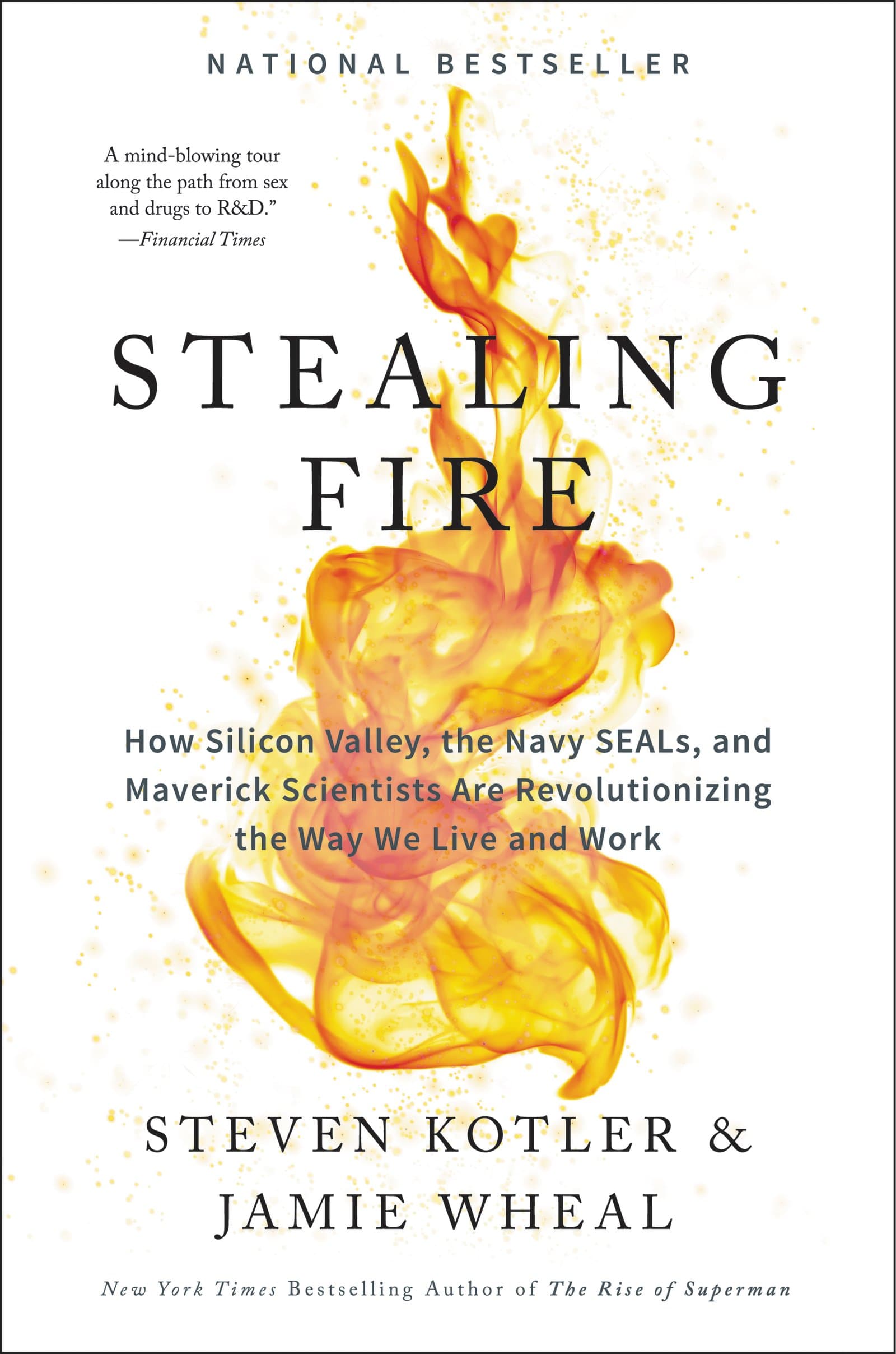Cover of Stealing Fire: How Silicon Valley, the Navy SEALs, and Maverick Scientists Are Revolutionizing the Way We Live and Work by Steven Kotler, Jamie Wheal
