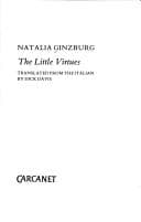 Cover of The Little Virtues by Natalia Ginzburg