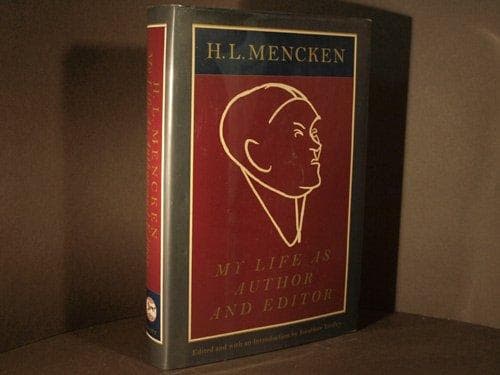 Cover of My Life as author and editor by H.L. Mencken