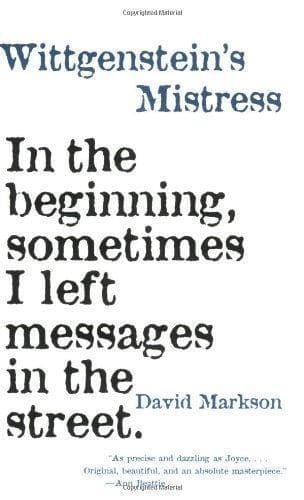 Cover of Wittgensteinʼs mistress by David Foster Wallace