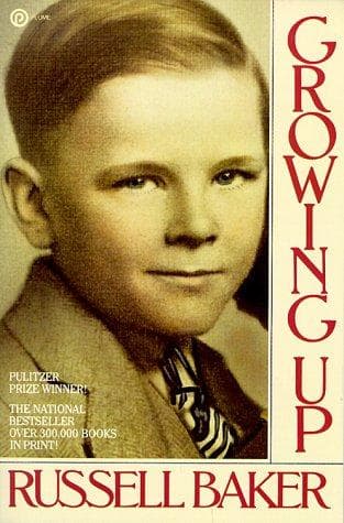 Cover of Growing Up by Russell Baker, Gilbert Riswold