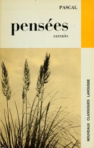 Cover of Pensées by Blaise Pascal