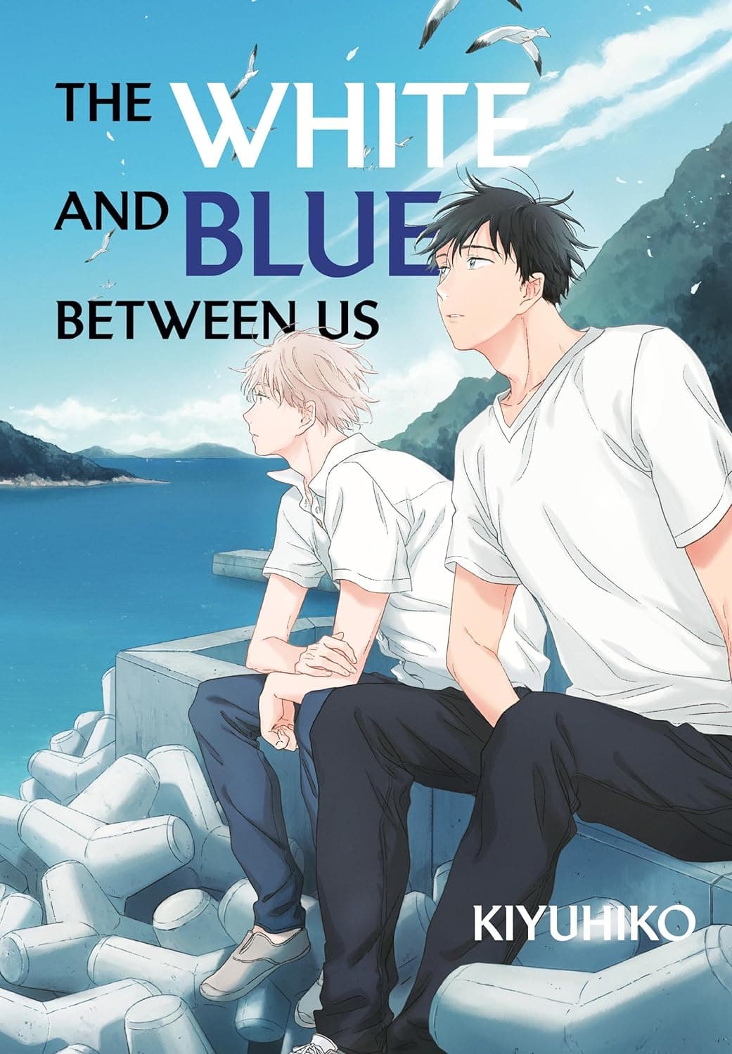 Cover of The White and Blue Between Us by Kiyuhiko