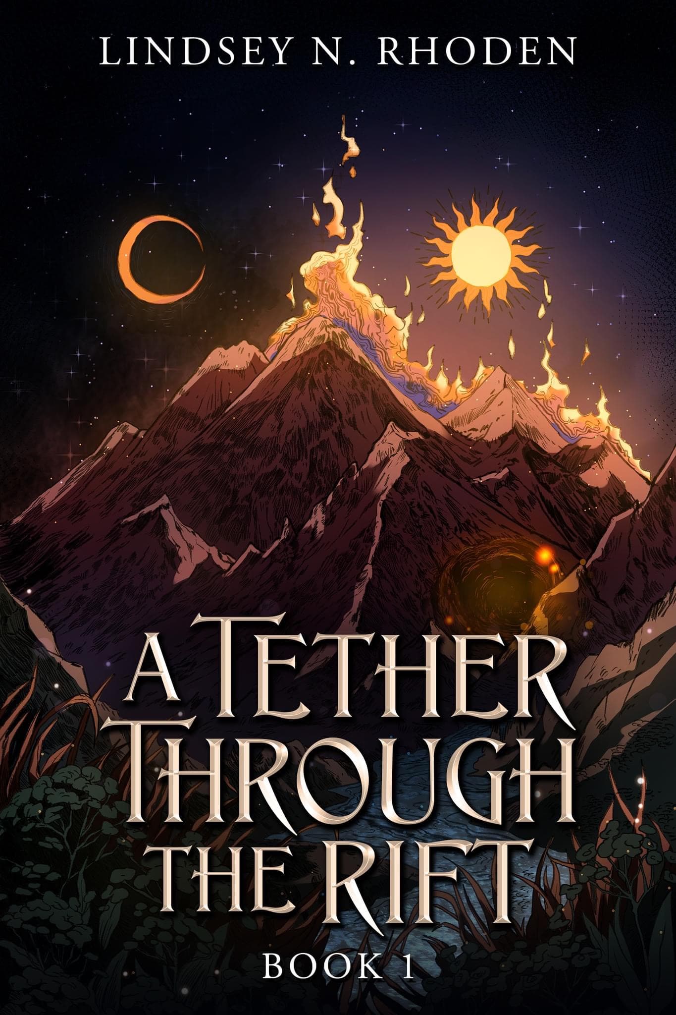 Cover of A Tether Through The Rift by Lindsey N. Rhoden