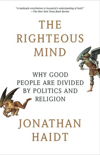 Cover of The Righteous Mind by Jonathan Haidt