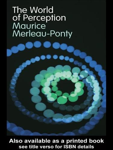 Cover of The World of Perception by Maurice Merleau-Ponty