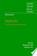 Cover of Nietzsche: Daybreak by Friedrich Nietzsche