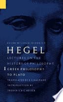Cover of Lectures on the History of Philosophy by Georg Wilhelm Friedrich Hegel