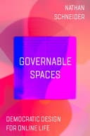 Cover of Governable Spaces by Nathan Schneider