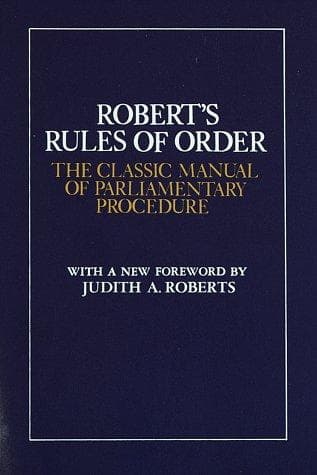 Cover of Robert's Rules of Order by Henry Martyn Robert
