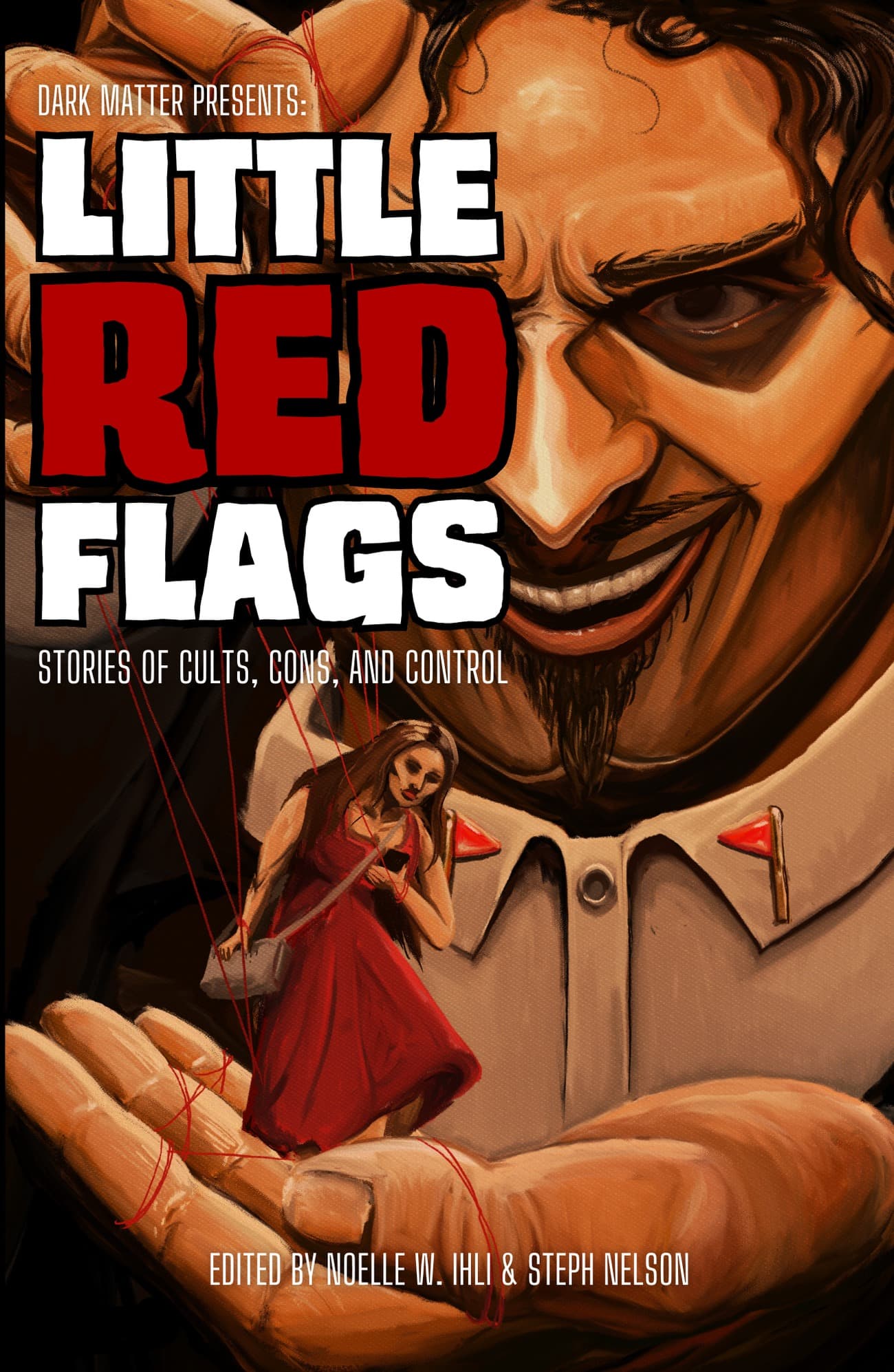 Cover of Little Red Flags: Stories of Cults, Cons, and Control by Sam Brackett