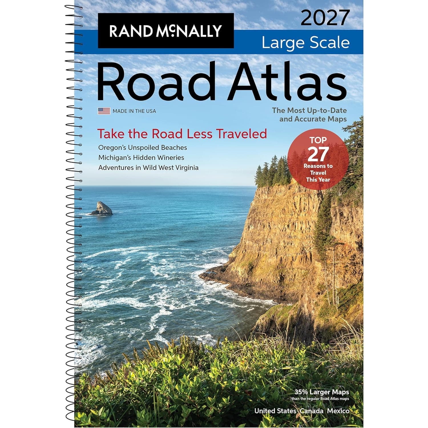 Cover of Rand McNally 2027 Large Scale Road Atlas by Rand McNally