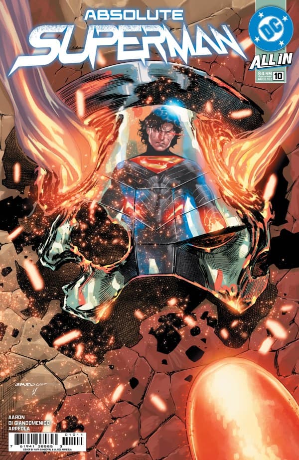 Cover of Absolute Superman #10 by Jason Aaron