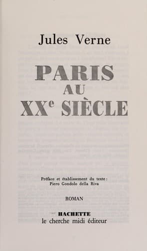 Cover of Paris au XXe siècle by Jules Verne