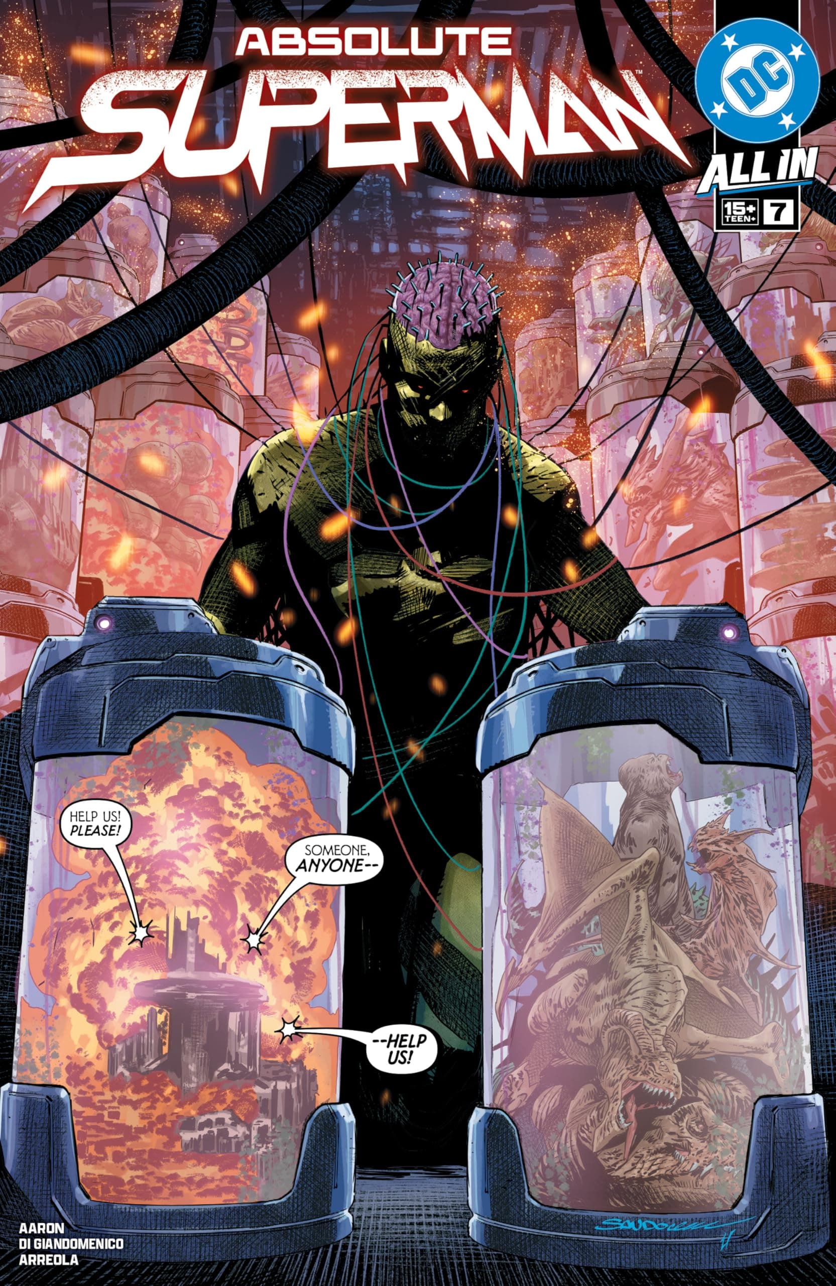 Cover of Absolute Superman #7 by Jason Aaron