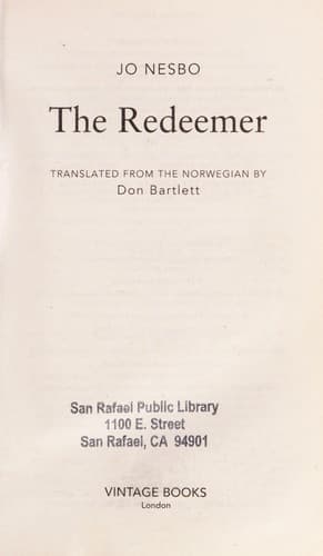 Cover of The redeemer by Jo Nesbø