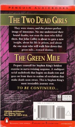Cover of The Green Mile, Part 1: The Two Dead Girls by Stephen King