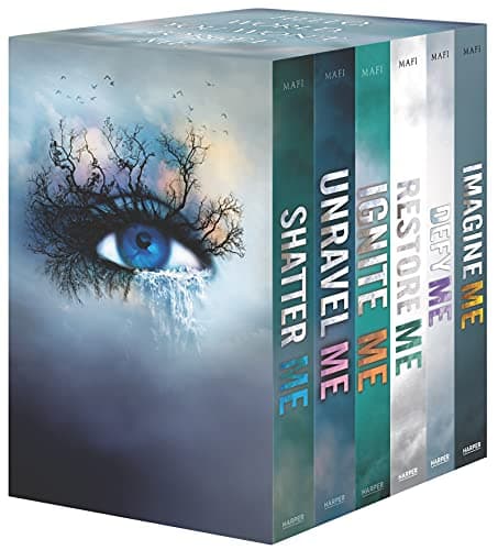 Cover of Shatter Me Series 6-Book Box Set: Shatter Me, Unravel Me, Ignite Me, Restore Me, Defy Me, Imagine Me by Tahereh Mafi