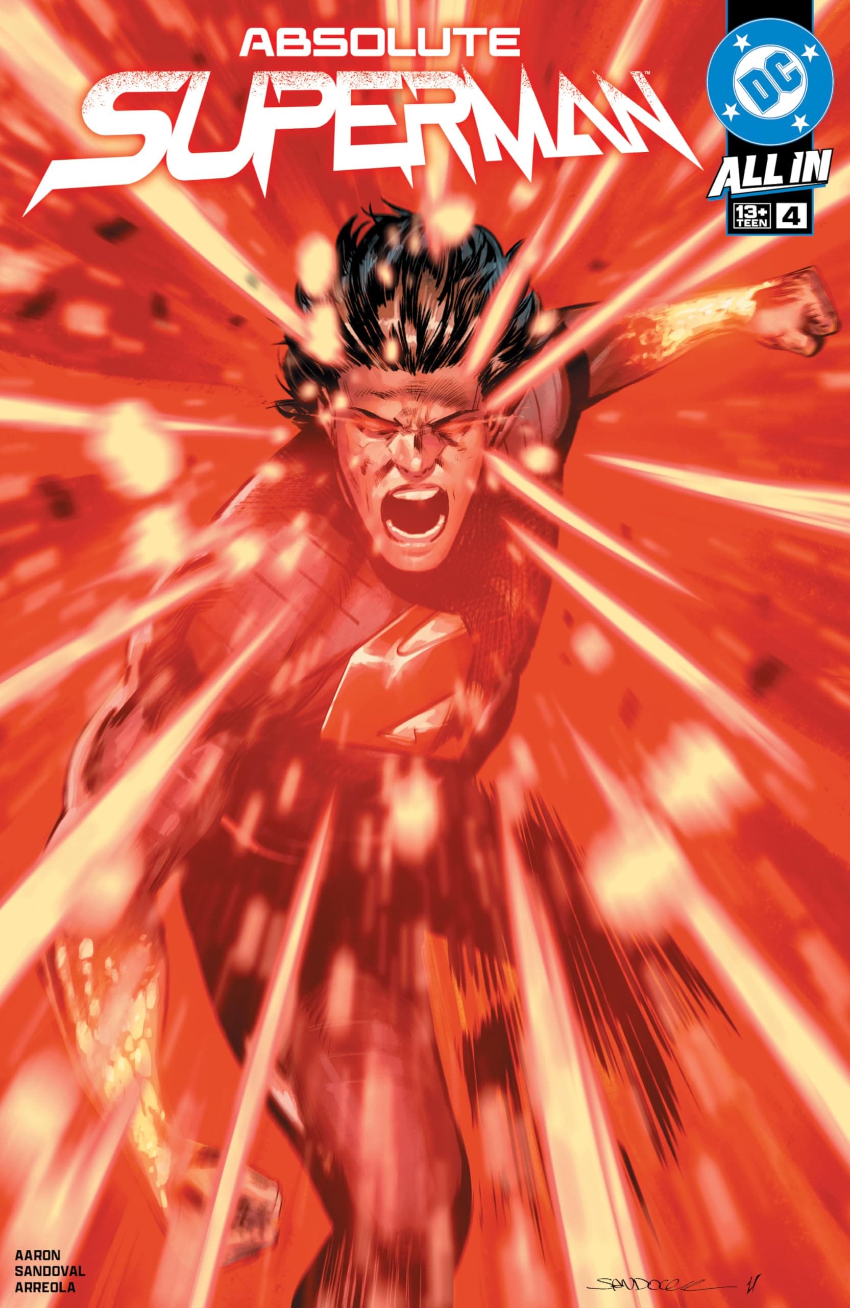 Cover of Absolute Superman #4 by Jason Aaron