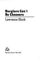 Cover of Burglars Can't Be Choosers by Lawrence Block