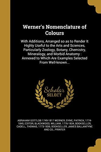 Cover of Werner's Nomenclature of Colours by Abraham Gottlob Werner