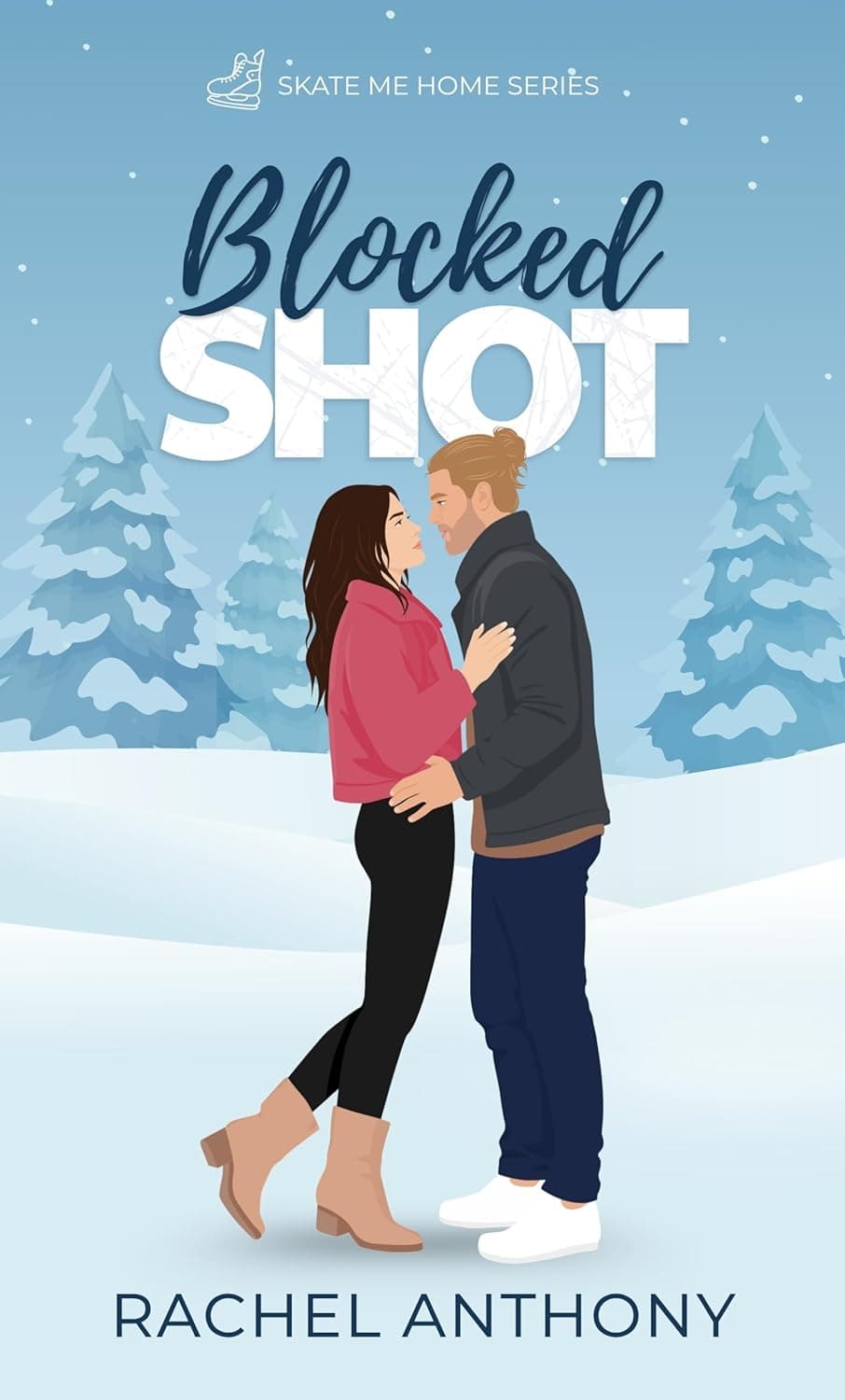Cover of Blocked Shot: A Forbidden Love Hockey Romance by Rachel Anthony
