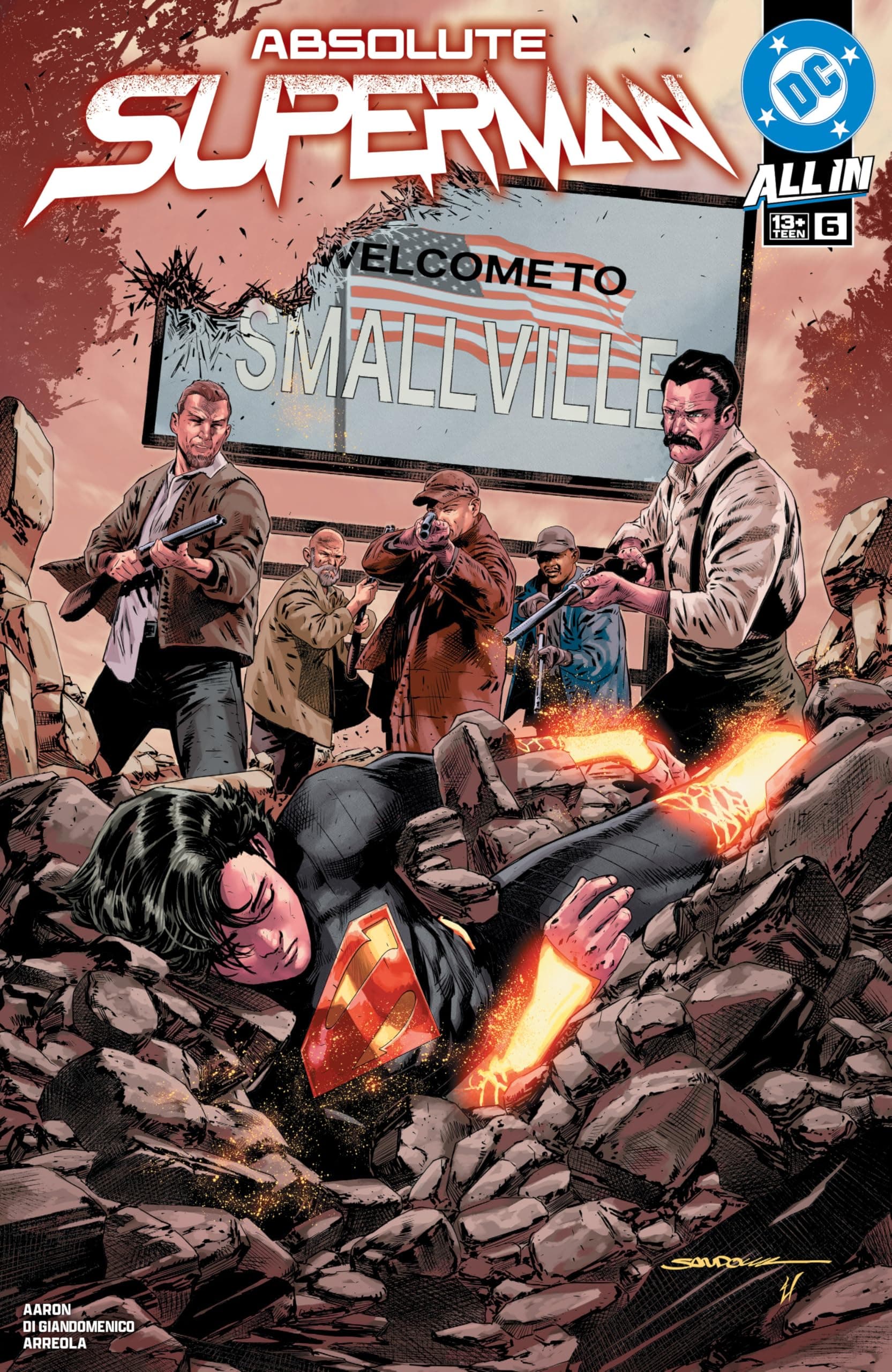 Cover of Absolute Superman #6 by Jason Aaron