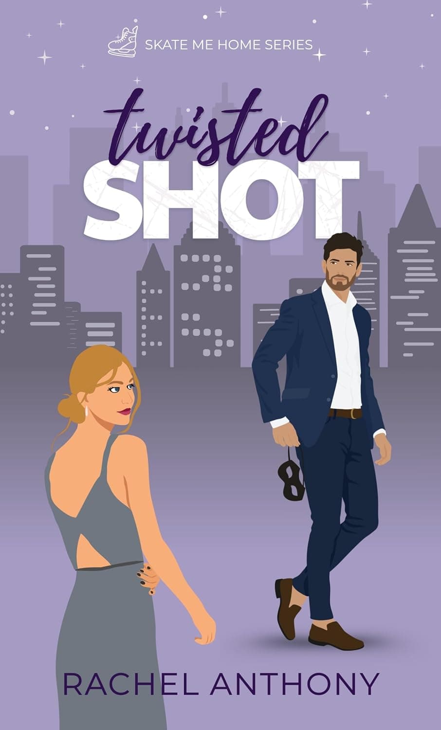 Cover of Twisted Shot: A Slow Burn, Secret Identity Hockey Romance by Rachel Anthony