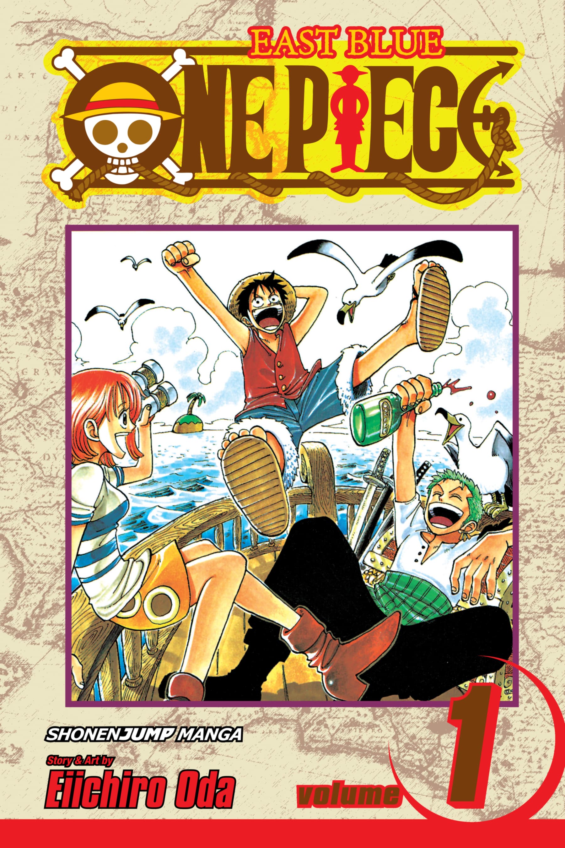 Cover of One Piece, Vol. 1: Romance Dawn by Lance Caselman