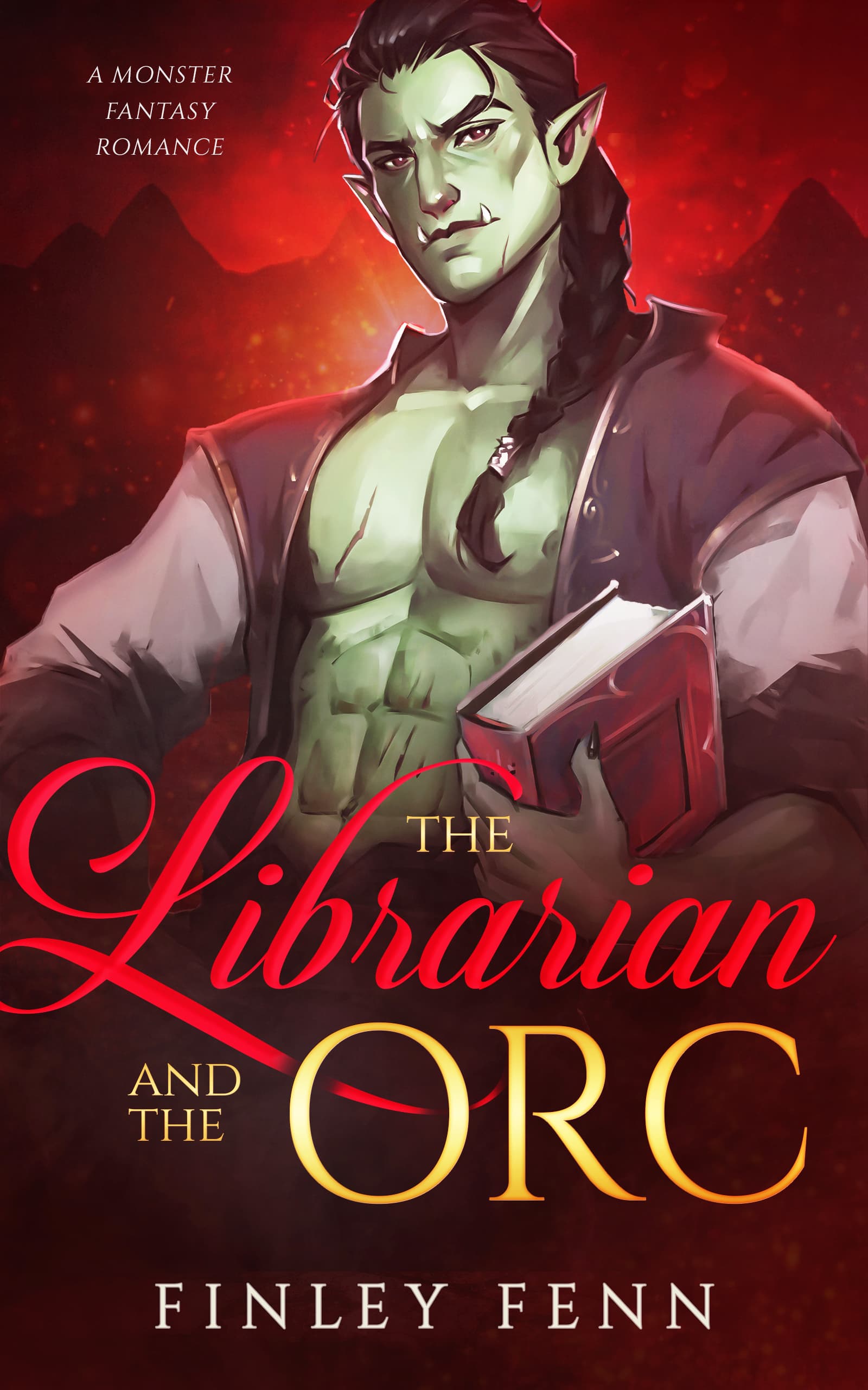 Cover of The Librarian and the Orc by Finley Fenn