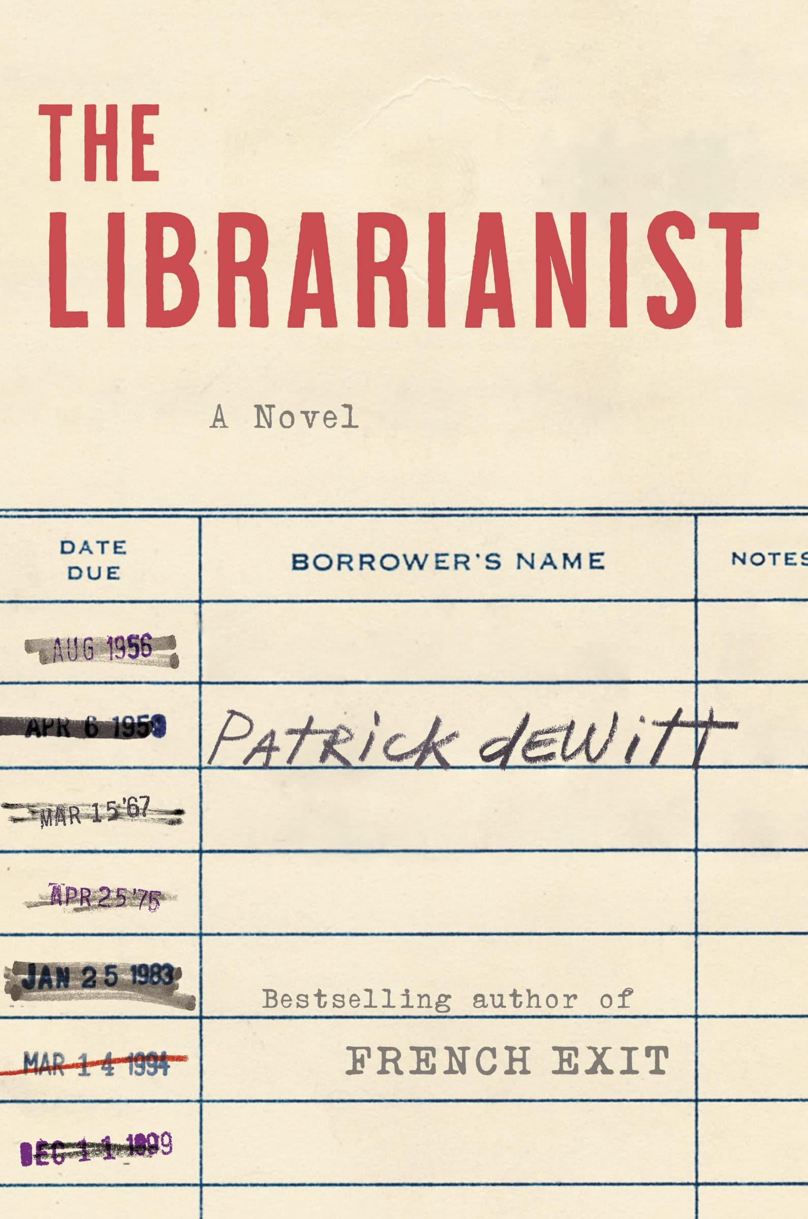 Cover of The Librarianist by Patrick deWitt