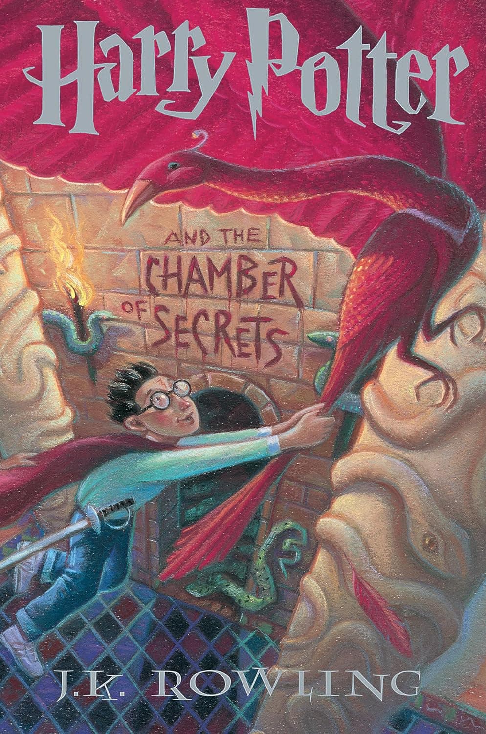 Cover of Harry Potter and the Chamber of Secrets by J.K. Rowling