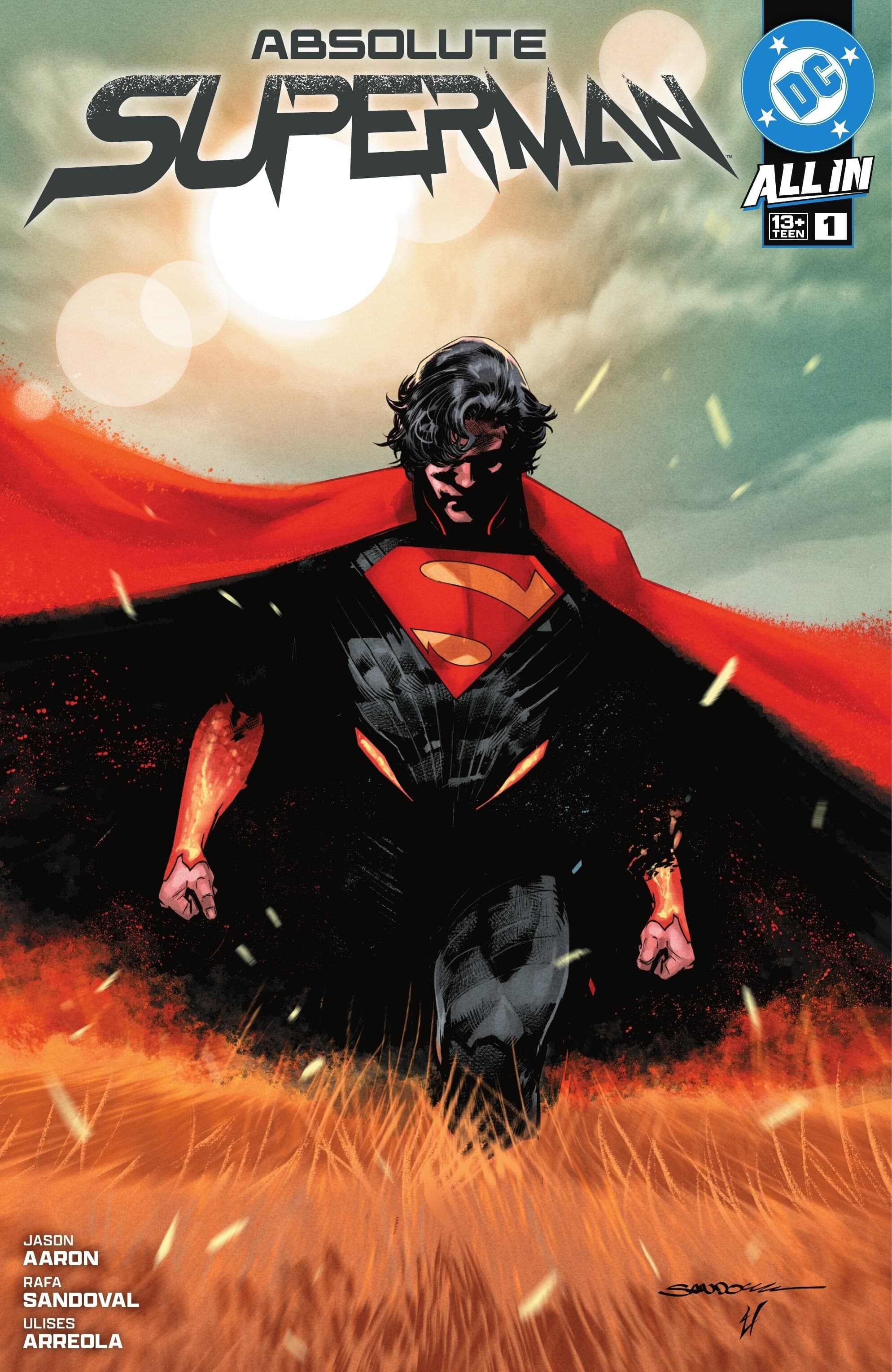 Cover of Absolute Superman #1 by Jason Aaron