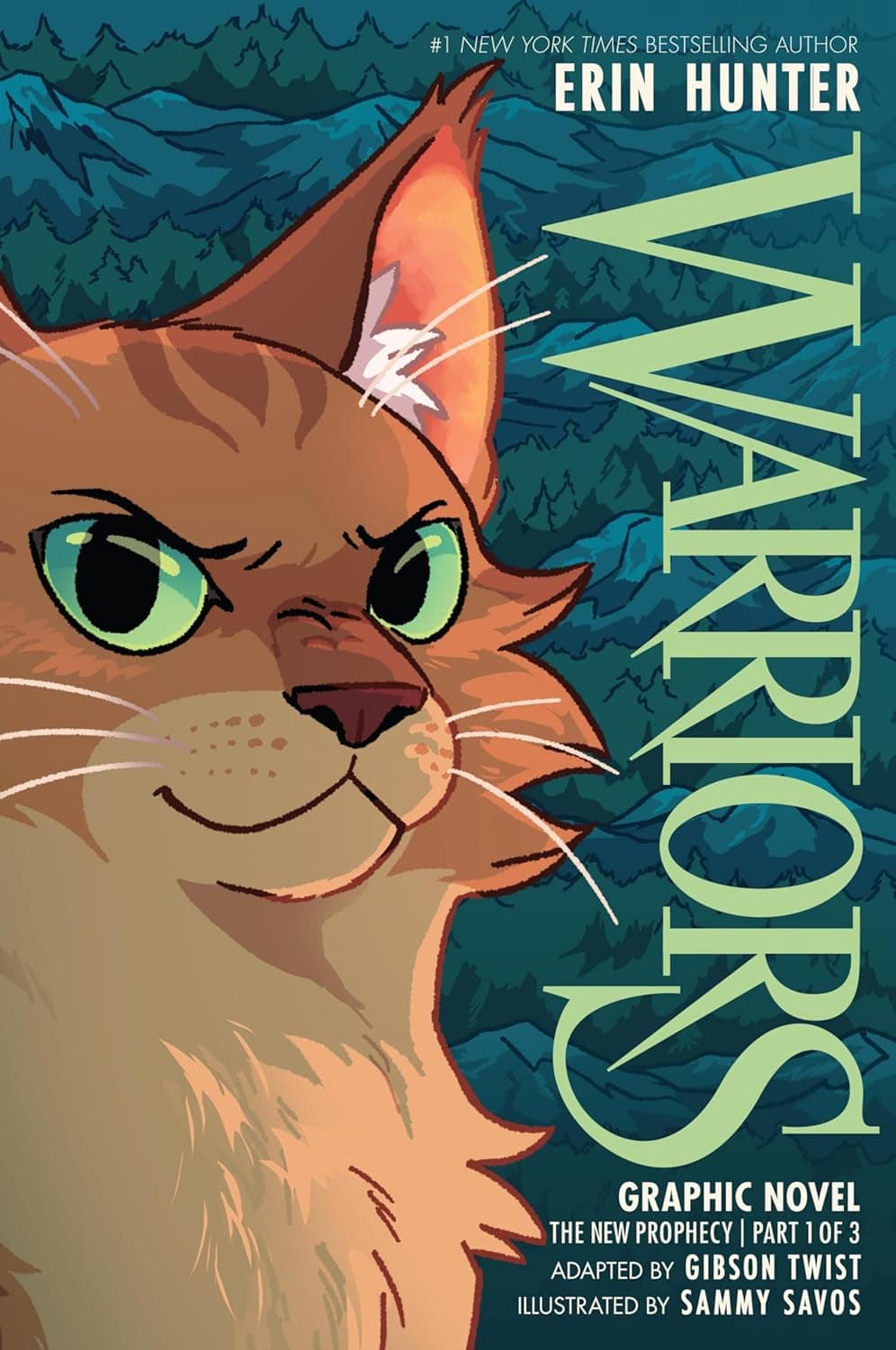 Cover of Warriors Graphic Novel: The New Prophecy, Part One of Three: A Full-Color Graphic Novel Adaptation of the Warriors Cats Series by Erin Hunter