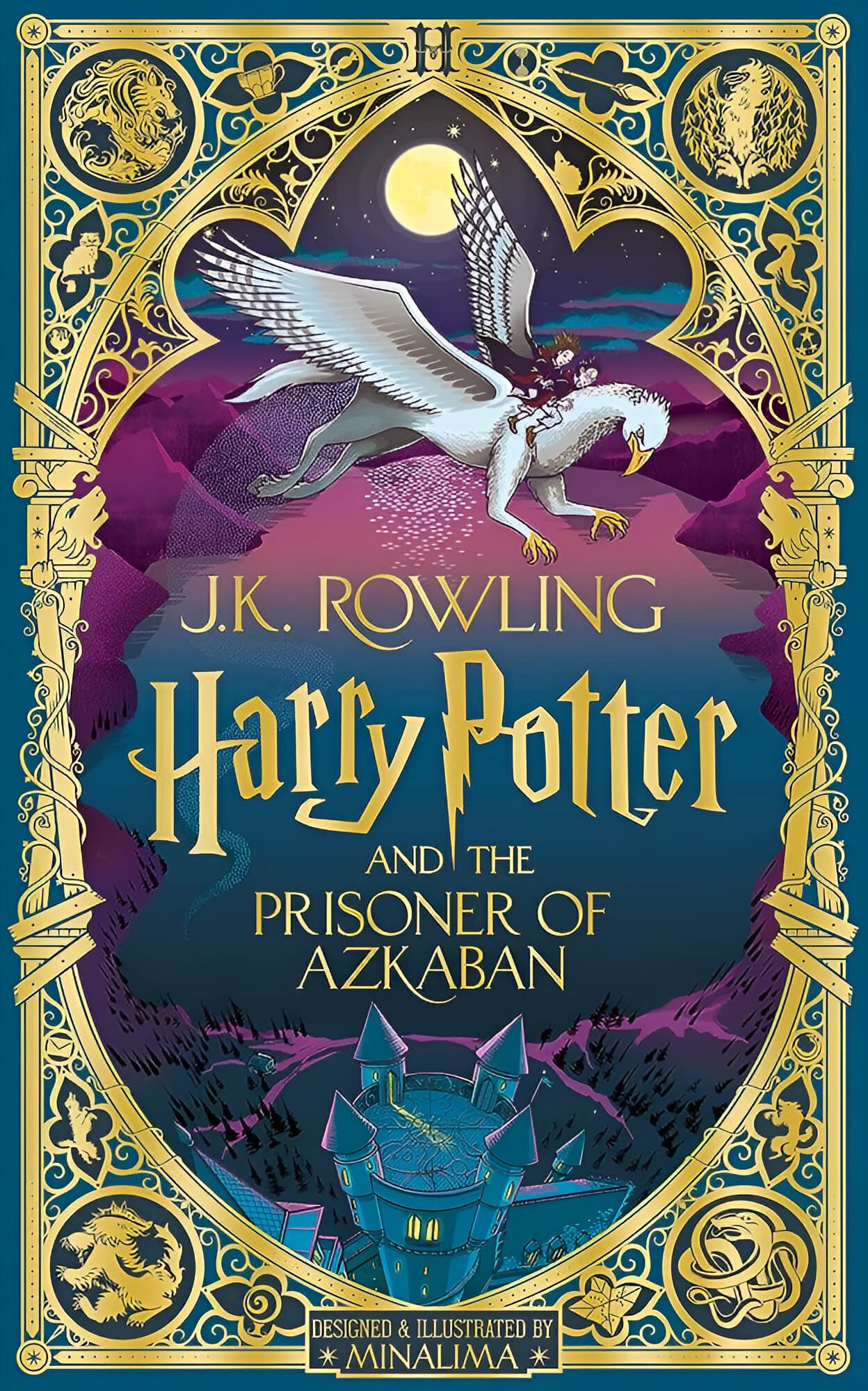 Cover of Harry Potter and the Prisoner of Azkaban MinaLima Edition by J.K. Rowling