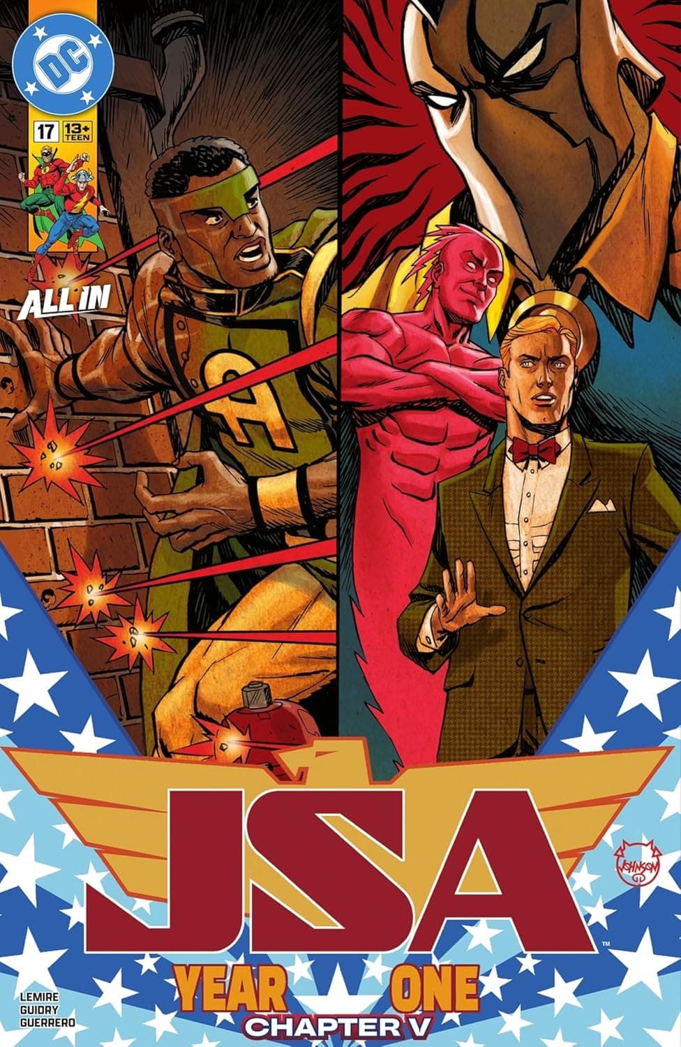 Cover of JSA (2024-) #1 by Jeff Lemire