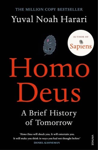 Cover of Homo Deus: A Brief History of Tomorrow by Yuval Noah Harari