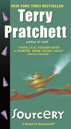 Cover of Sourcery by Terry Pratchett