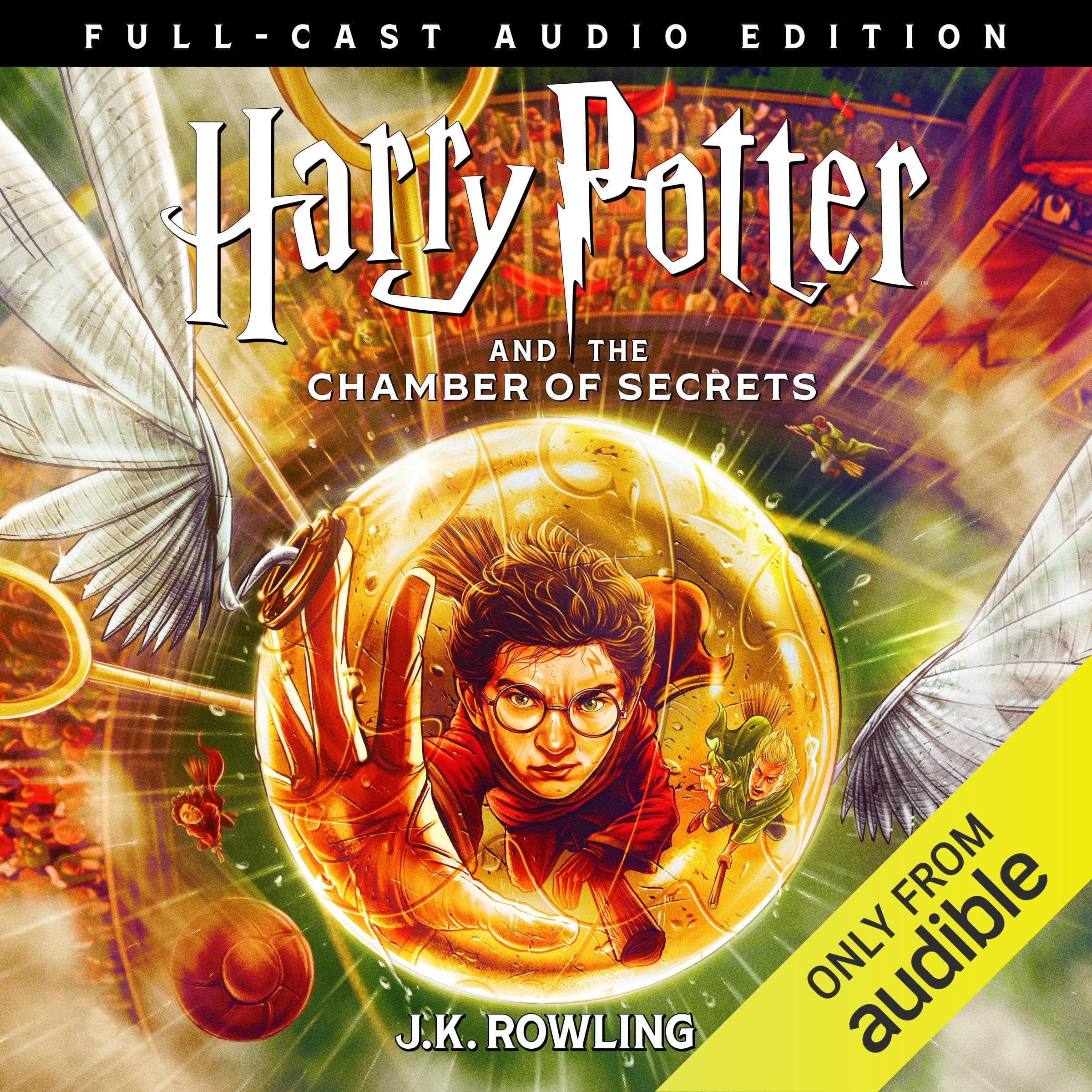Cover of Harry Potter and the Chamber of Secrets (Full-Cast Edition) by J.K. Rowling
