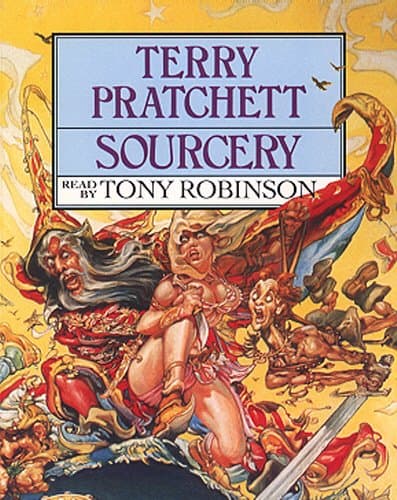 Cover of Sourcery by Terry Pratchett