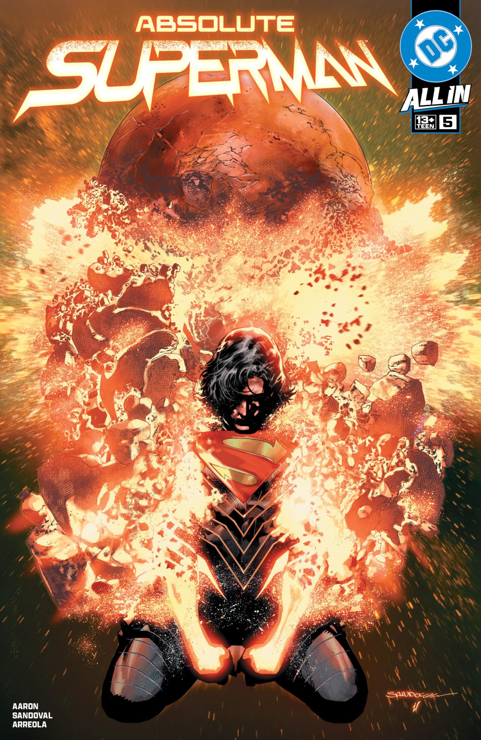 Cover of Absolute Superman #5 by Jason Aaron
