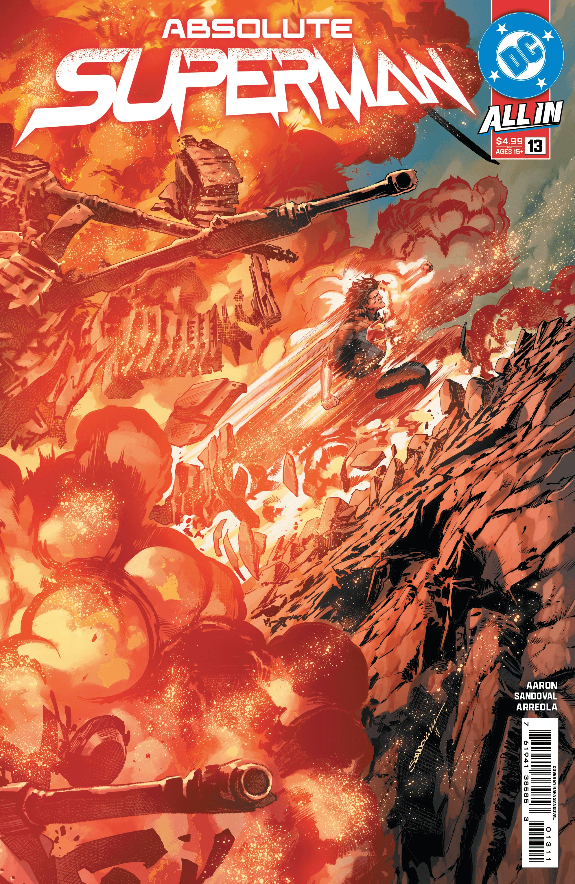 Cover of Absolute Superman #13 by Jason Aaron
