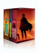Cover of Frank Herbert's Dune Saga 3-Book Deluxe Hardcover Boxed Set: Dune, Dune Messiah, and Children of Dune